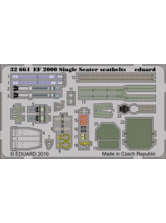 Eduard - EF 2000 Single Seater Seatbelts for Revell 