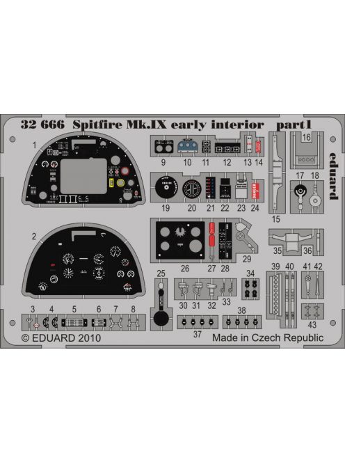 Eduard - Spitfire Mk.IX Early Interior S.A. for Tamiya