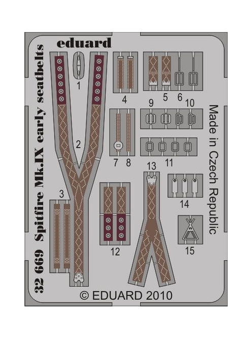 Eduard - Spitfire Mk.IX Early Seatbelts for Tamiya