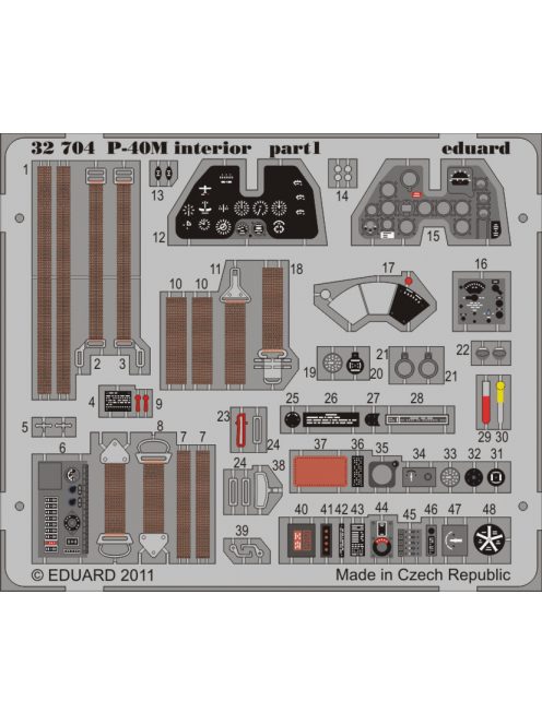 Eduard - P-40M Interior S.A. for Hasegawa 