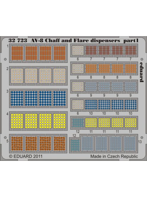 Eduard - AV-8 Chaff And Flare Dispensers for Trumpeter