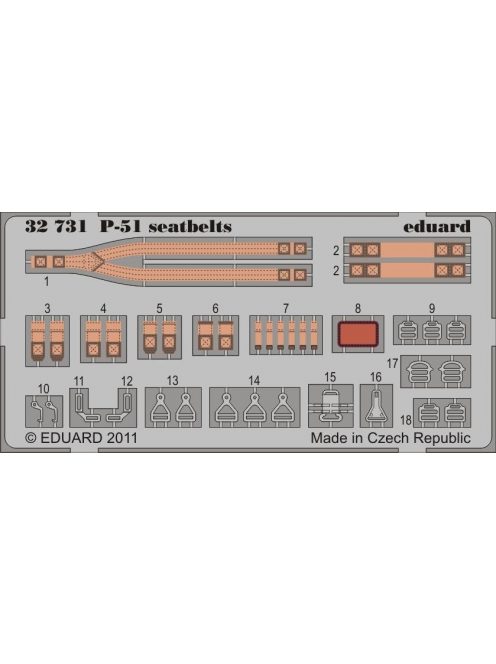 Eduard - P-51 Seatbelts for Tamiya