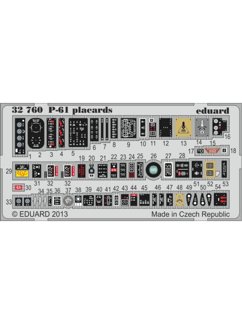 Eduard - P-61 Placards for Hobbyboss