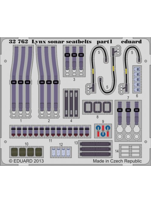 Eduard - Lynx Mk.88 Sonar Seatbelts for Revell