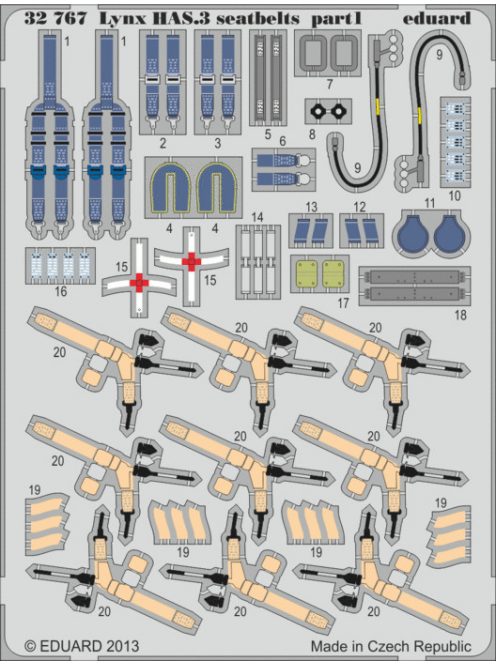 Eduard - Lynx Has.3 Seatbelts for Revell