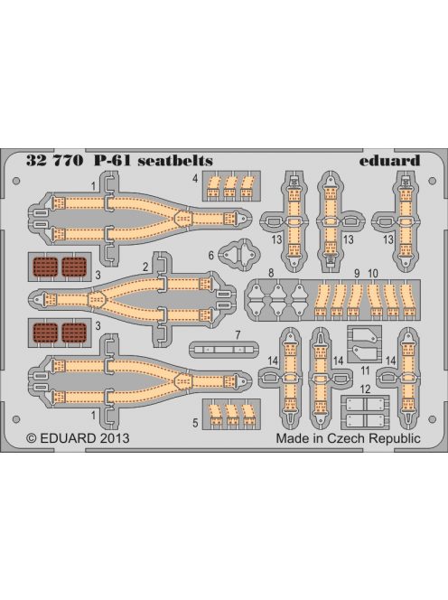 Eduard - P-61 Seatbelts for Hobbyboss