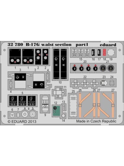 Eduard - B-17G Waist Section for Hk Models 