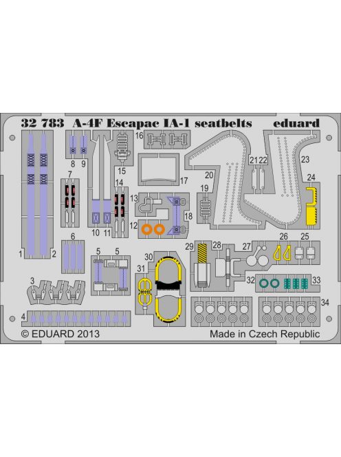 Eduard - A-4F Escapac Ia-1 Seatbelts for Trumpeter