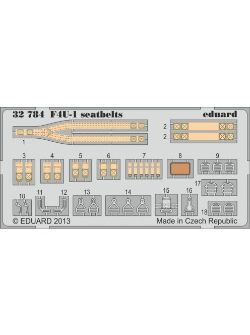 Eduard - F4U-1 Seatbelts for Tamiya