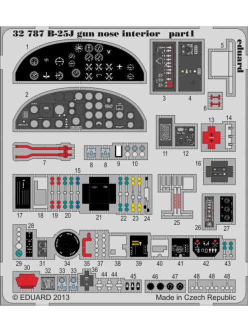 Eduard - B-25J Gun Nose Interior S.A. for Hk Models