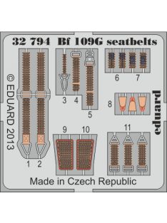 Eduard - Bf 109G Seatbelts for Revell