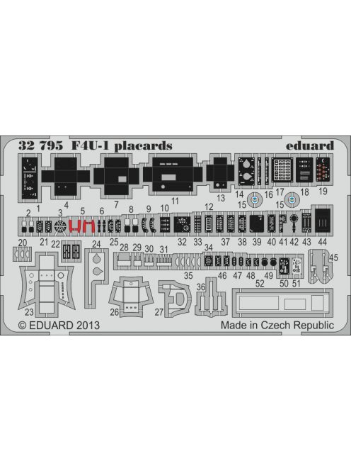 Eduard - F4U-1 Placards for Tamiya