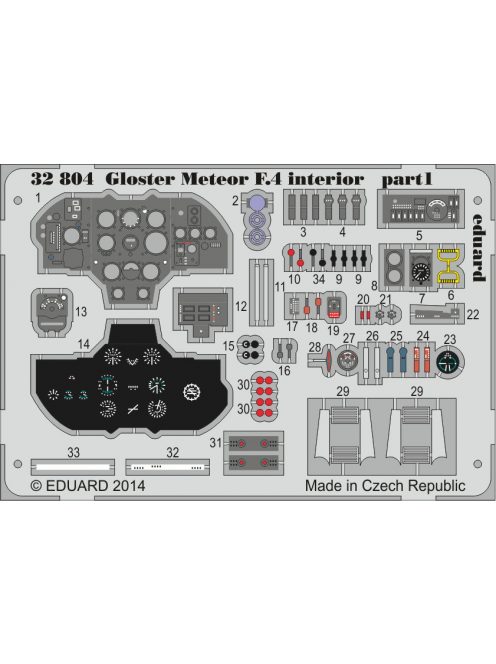 Eduard - Gloster Meteor for4 Interior S.A. for Hk Models 