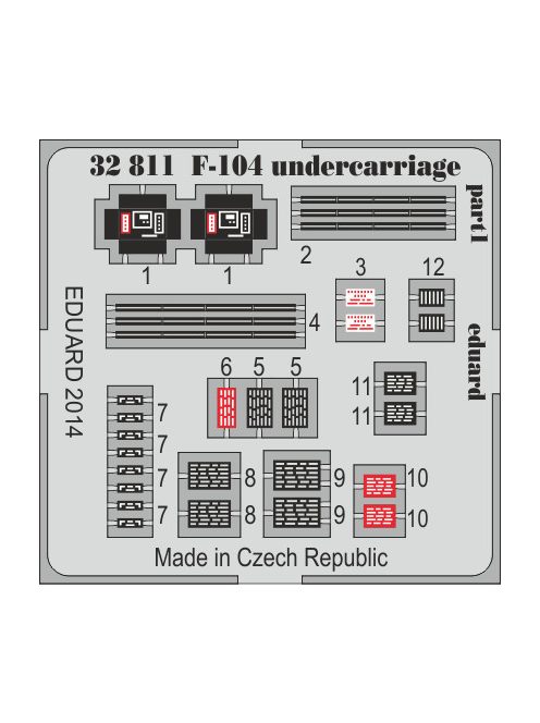 Eduard - F-104 Undercarriage for Italeri 
