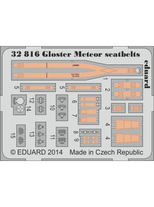 Eduard - Gloster Meteor Seatbelts for Hk Models 