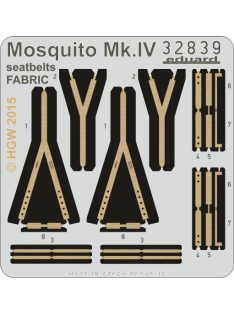 Eduard - Mosquito Mk.IV Seatbelts Farbic for Hk Model 