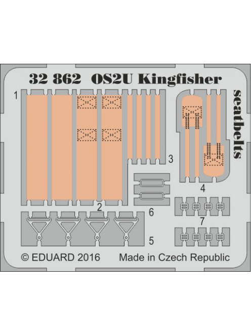 Eduard - OS2U Kingfisher Seatbelts for Kittyhawk 