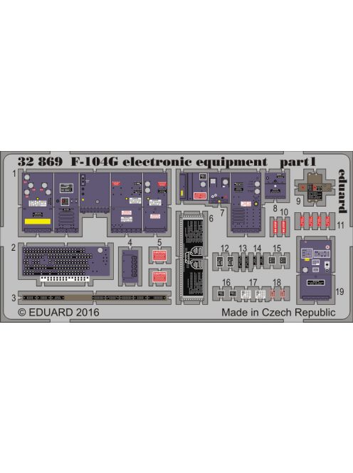 Eduard - F-104G Electronic Equipment for Italeri 