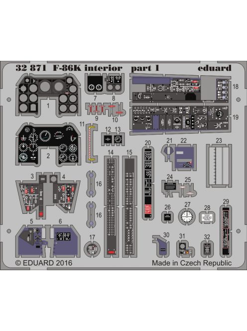 Eduard - F-86K Interior for Kittyhawk 