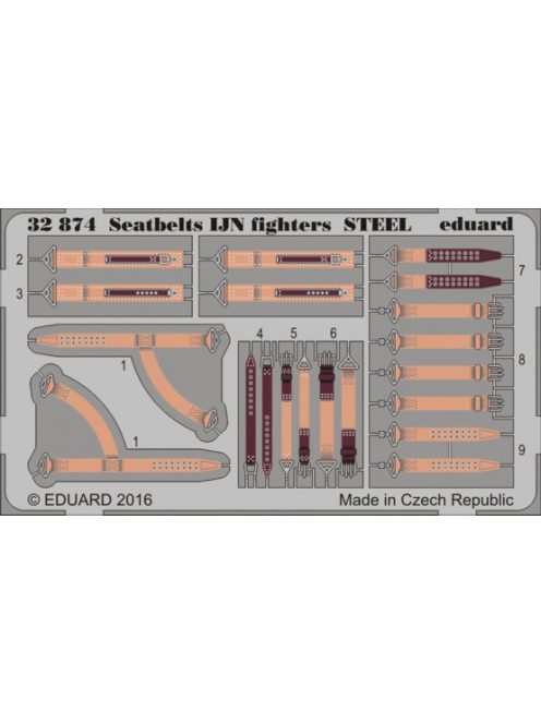 Eduard - Seatbelts IJN Fighters Steel 