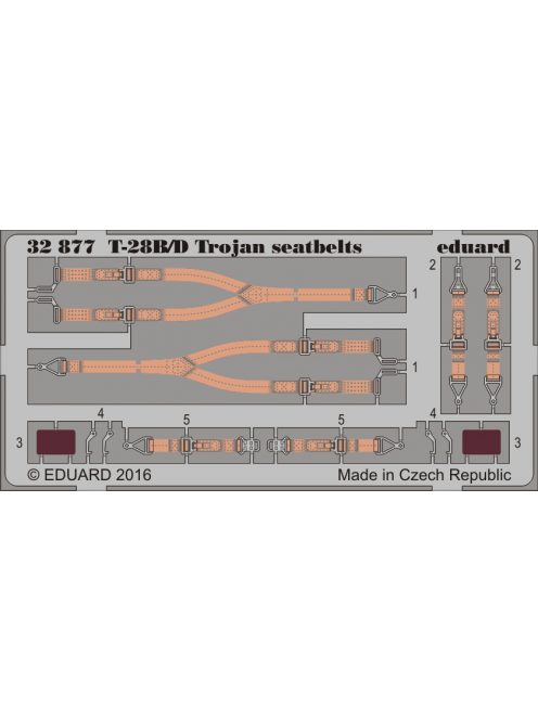 Eduard - T-28B/D Trojan Seatbelts for Kittyhawk 