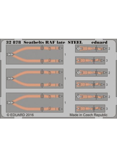 Eduard - Seatbelts RAF Late Steel 