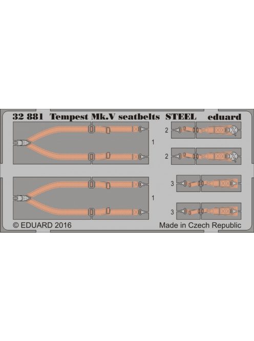 Eduard - Tempest Mk.V Seatbelts Steel for Special Hobby