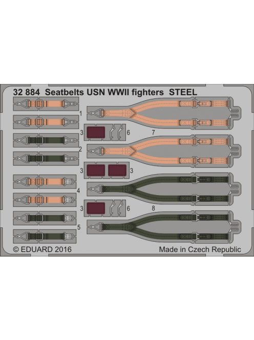 Eduard - Seatbelts USN WWII Fighters Steel 