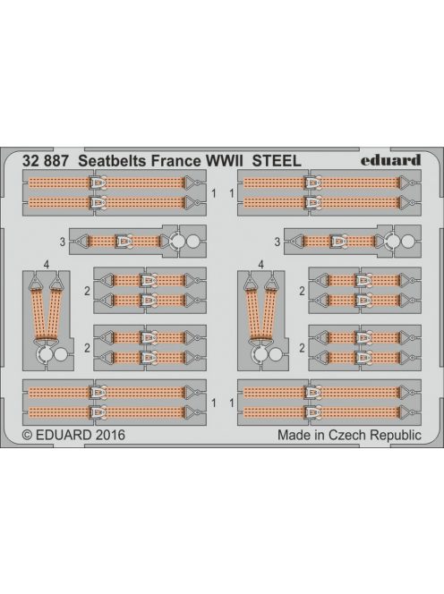 Eduard - Seatbelts France WWII Steel 