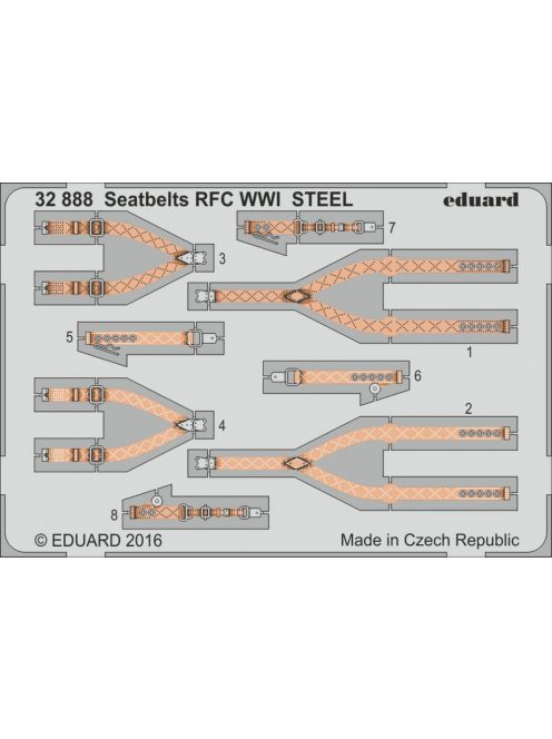 Eduard - Seatbelts RFC WWI Steel 