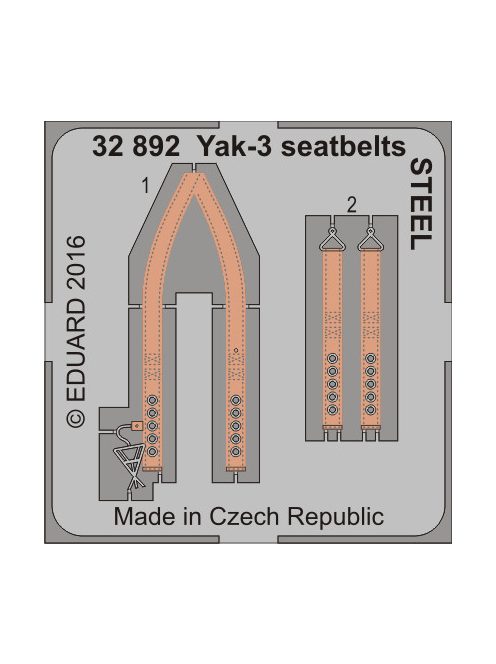 Eduard - Yak-3 Seatbelts Steel for Special Hobby 