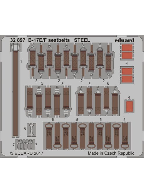 Eduard - B-17E/F Seatbelts Steel for Hk Model 