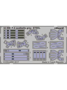 Eduard - F-4 Seatbelts Grey Steel 