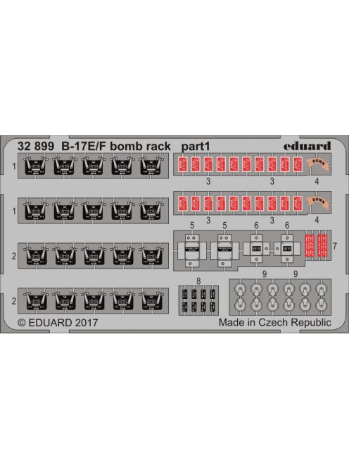 Eduard - B-17E/F Bomb Rack for Hk Model 