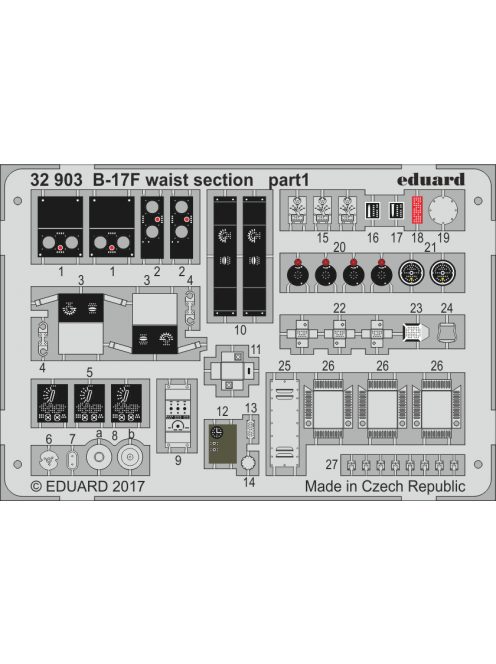 Eduard - B-17F Waist Section for Hk Model 