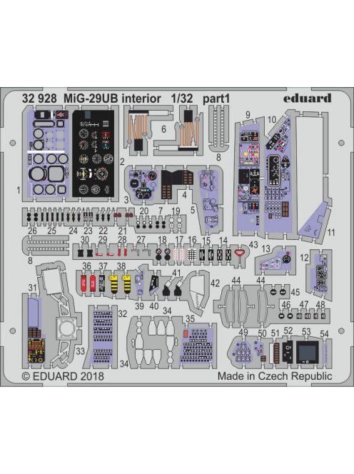 Eduard - Mig-29Ub Interior for Trumpeter