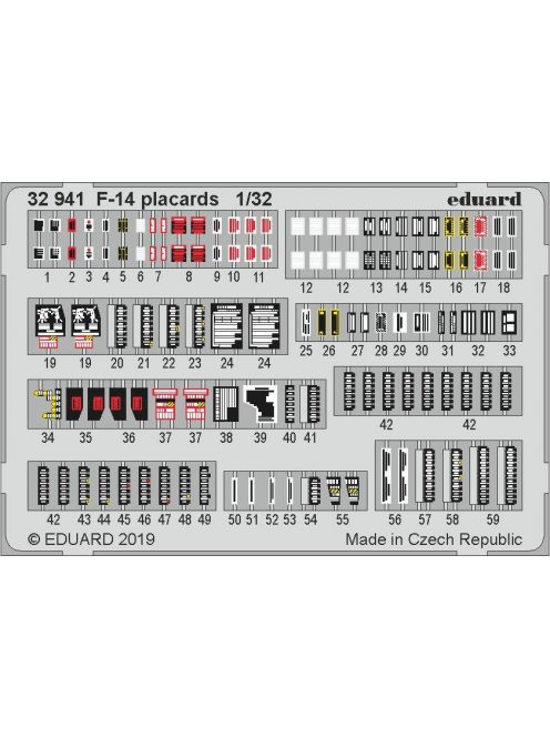 Eduard - F-14 Placards for Tamiya