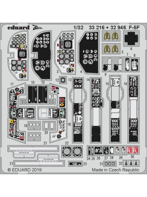 Eduard - F-5F Interior for Kittyhawk