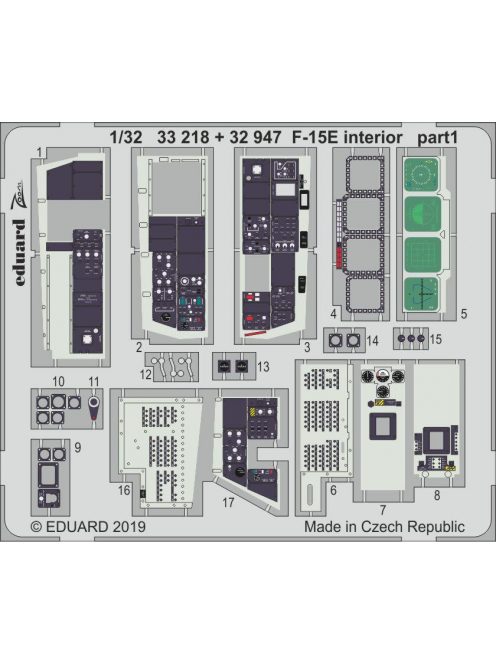 Eduard - F-15E Interior for Tamiya