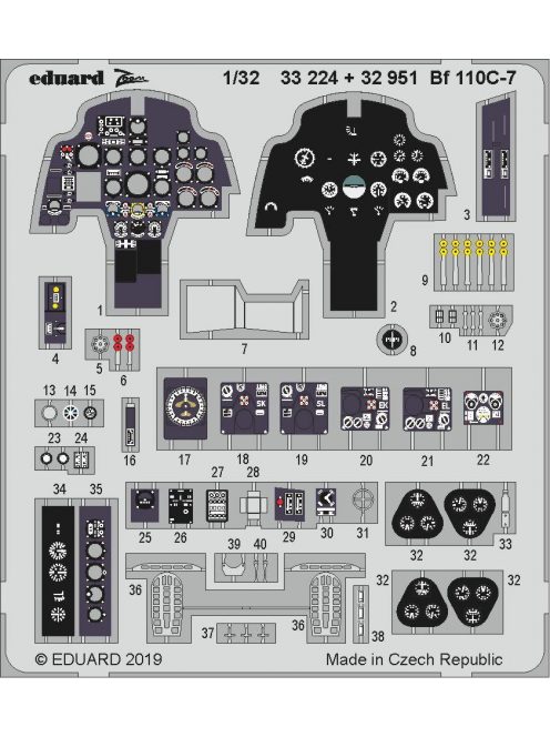 Eduard - BF 110C-7 Interior for Revell