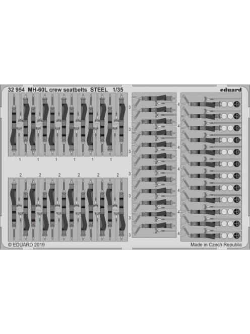 Eduard - MH-60L Crew Seatbelts Steel for Kittyhawk