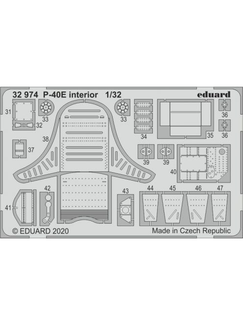 Eduard - P-40E interior for Trumpeter