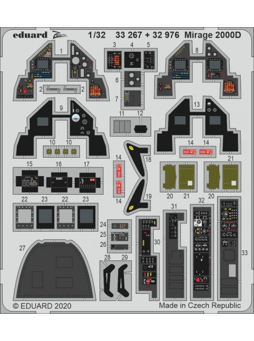 Eduard - Mirage 2000D for Kitty Hawk