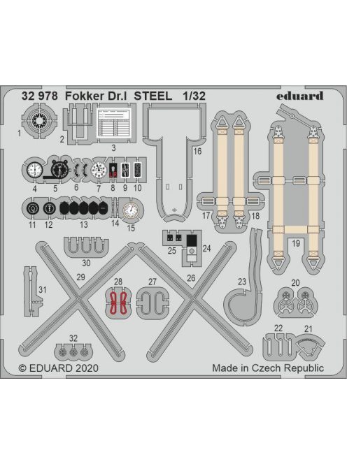 Eduard - Fokker Dr.I STEEL for Meng