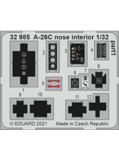 Eduard - A-26C nose interior for HOBBY BOSS