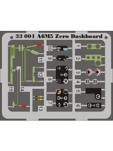 Eduard - A6M5 Zero dashboard for Tamiya