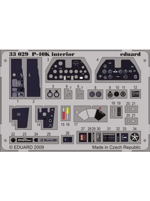 Eduard - P-40K Interior for Hasegawa  