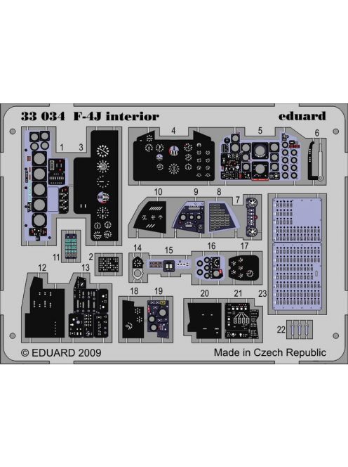 Eduard - F-4J Interior Self Adhesive for Tamiya