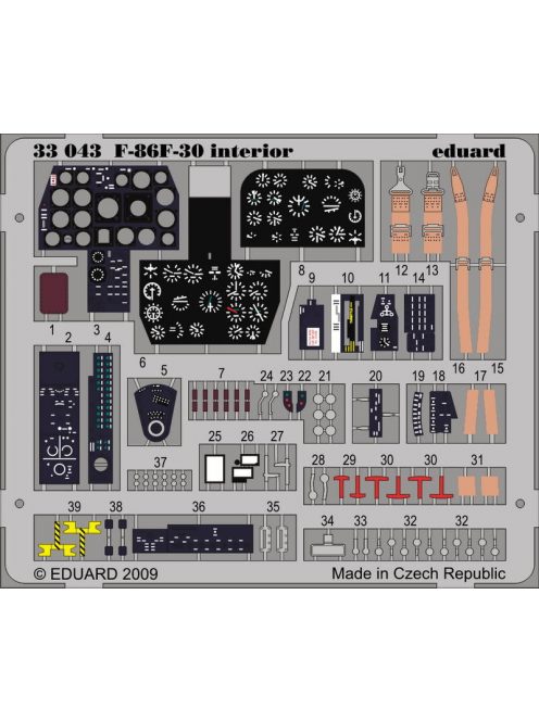 Eduard - F-86F-30 Interior Self Adhesive 