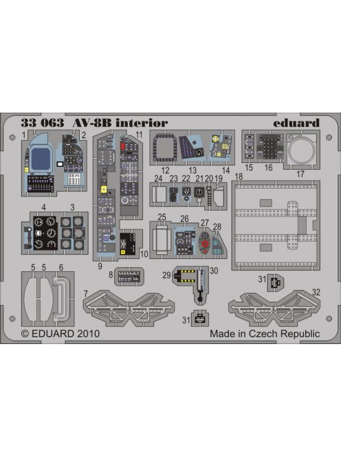 Eduard - Av-8B Interior S.A. for Trumpeter